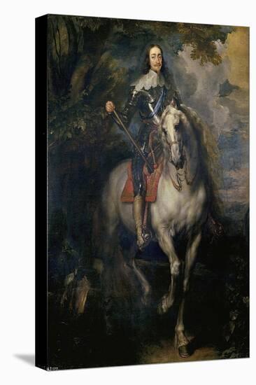 Equestrian Portrait of Charles I, 1635-40 (Oil on Canvas)-Anthony Van Dyck-Premier Image Canvas