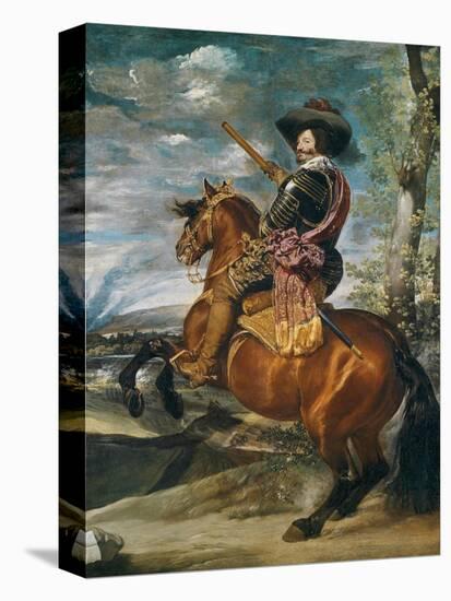 Equestrian Portrait of Don Gaspar De Guzman (1587-1645) Count-Duke of Olivares, 1634-Diego Velazquez-Premier Image Canvas