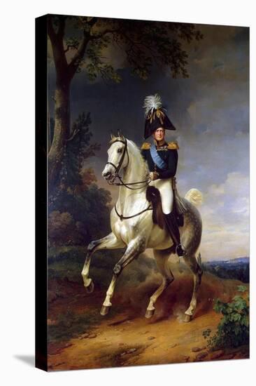 Equestrian Portrait of Emperor Alexander I, (1777-182), 1837-Franz Kruguer-Premier Image Canvas