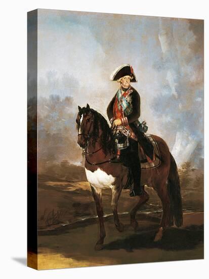Equestrian Portrait of King Carlos Iv, 1800-1801 (Oil on Canvas)-Francisco Jose de Goya y Lucientes-Premier Image Canvas