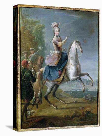 Equestrian Portrait of Maria Leszczynska (1703-68)-Jean-Baptiste Martin-Premier Image Canvas