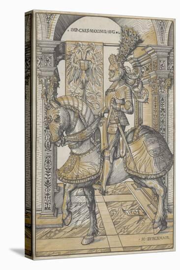 Equestrian Portrait of the Emperor Maximilian I, 1508-Hans Burgkmair-Premier Image Canvas