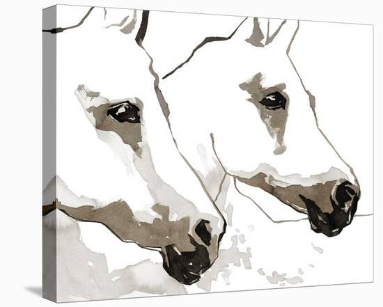 Equestrian Sketch - Glance-Kristine Hegre-Stretched Canvas