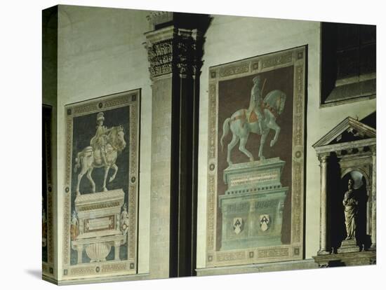 Equestrian Statue of Niccolo Tolentino, Fresco Painted in 1456-Andrea Del Castagno-Premier Image Canvas