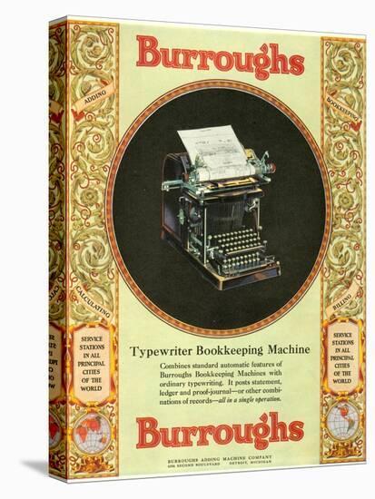 Equipment Burroughs, Adding Machines, Accountants, USA, 1920-null-Premier Image Canvas