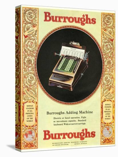 Equipment Burroughs, Adding Machines, Accountants, USA, 1920-null-Premier Image Canvas