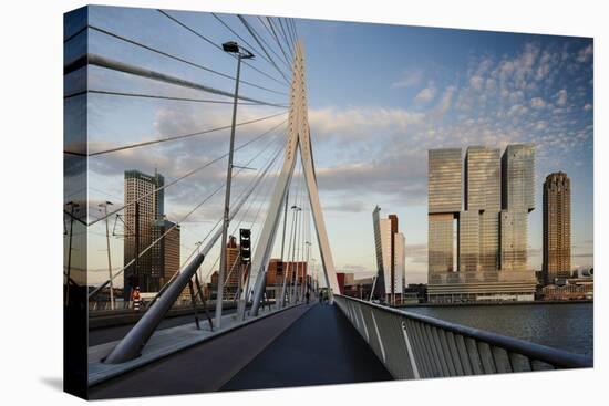Erasmus Bridge and De Rotterdam, Wilhelminakade, Rotterdam, Netherlands, Europe-Ben Pipe-Premier Image Canvas