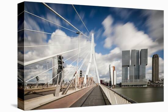 Erasmus Bridge and De Rotterdam, Wilhelminakade, Rotterdam, Netherlands, Europe-Ben Pipe-Premier Image Canvas