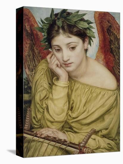 Erato, Muse of Poetry, 1870 (W/C on Paper)-Edward John Poynter-Premier Image Canvas