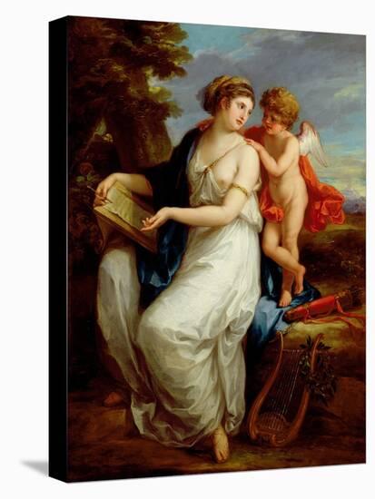 Erato, the Muse of Lyric Poetry with a Putto-Angelica Kauffmann-Premier Image Canvas