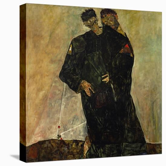 Eremiten (Hermits) Egon Schiele and Gustav Klimt-Egon Schiele-Premier Image Canvas