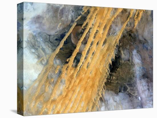 Erg Iguidi Desert, Satellite Image-PLANETOBSERVER-Premier Image Canvas