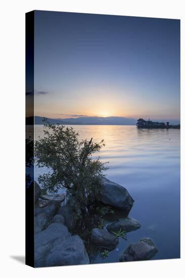 Erhai Lake at sunrise, Dali, Yunnan, China, Asia-Ian Trower-Premier Image Canvas