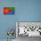 Eritrea Flag Design with Wood Patterning - Flags of the World Series-Philippe Hugonnard-Stretched Canvas displayed on a wall