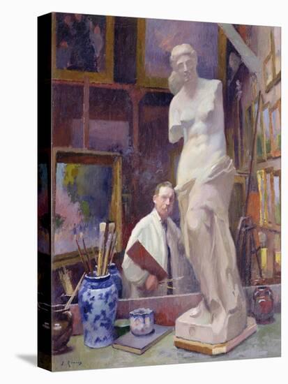 Ernest Renoux in His Studio, 50, Rue Saint-Didier-Jules Ernest Renoux-Premier Image Canvas