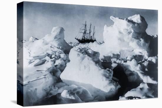 Ernest Shackleton's Ship, Endurance, in Weddell Sea Pack Ice in Antarctica, 1916-null-Stretched Canvas