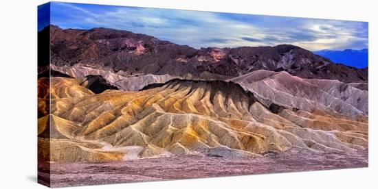 Eroded Mountains at Zabriskie Point, Detah Valley, California-George Oze-Premier Image Canvas