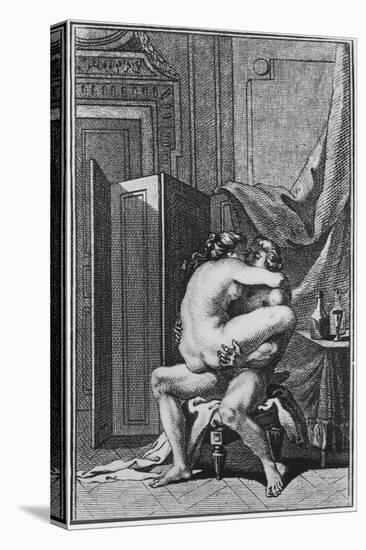 Erotic Scene, Illustration from a French Book-null-Premier Image Canvas