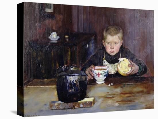 Errand boy drinking coffee, 1885-Christian Krohg-Premier Image Canvas