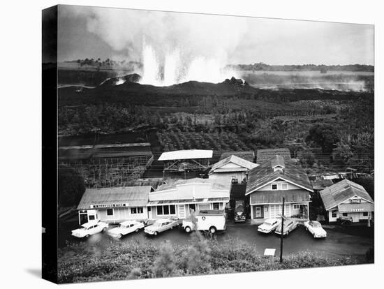 Eruption of Kilauea Near Kapoho Plantation-null-Premier Image Canvas