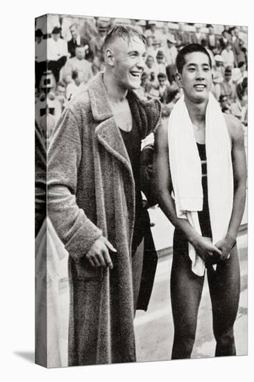 Erwin Sietas and Tetsuo Hamuro at the Berlin Olympics, 1936, Erwin Sietas (-null-Premier Image Canvas