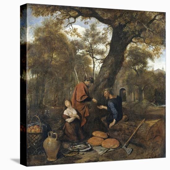 Erysichthon Sells His Daughter Mestra, 1660-Jan Havicksz Steen-Premier Image Canvas