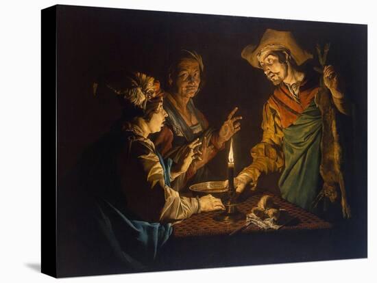 Esau and Jacob, 1640S-Matthias Stomer-Premier Image Canvas