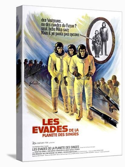 Escape From The Planet of the Apes, (aka Les Evades De La Planete Des Singes), 1971-null-Stretched Canvas