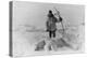 Eskimo Hunter with Polar Bear Photograph - Alaska-Lantern Press-Stretched Canvas