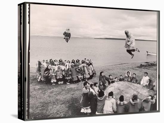 Eskimos Using Homemade Trampolines to Celebrate the End of Whaling Season-Ralph Crane-Premier Image Canvas