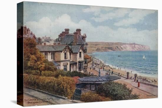 Esplanade and Culver Cliffs, Sandown, I of Wight-Alfred Robert Quinton-Premier Image Canvas