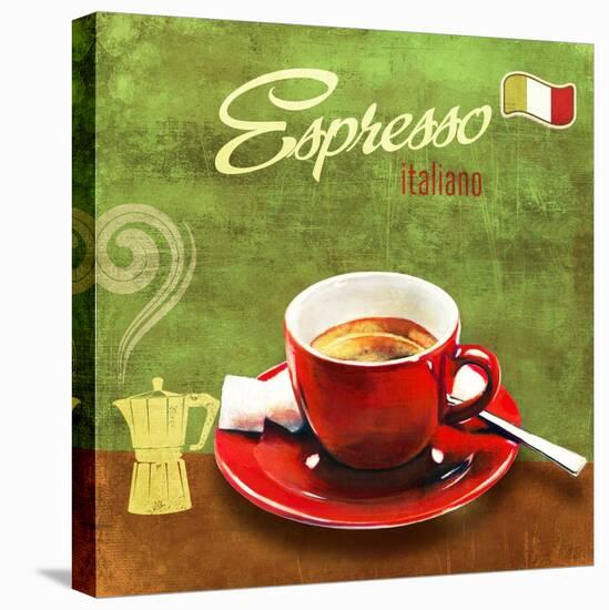 Espresso-Skip Teller-Stretched Canvas