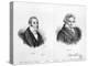 Esprit Auber and Ludwig Van Beethoven-Auguste Bry-Premier Image Canvas