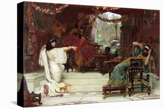 Esther Denouncing Haman to King Ahasuerus, 1888-Ernest Normand-Premier Image Canvas