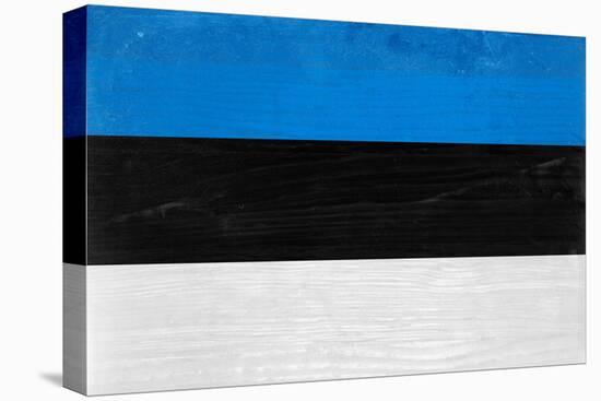 Estonia Flag Design with Wood Patterning - Flags of the World Series-Philippe Hugonnard-Stretched Canvas