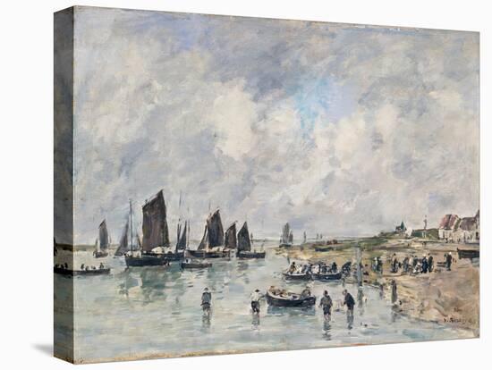 Etaples, 1889 (Oil on Panel)-Eugene Louis Boudin-Premier Image Canvas