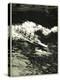 Etching of Outrigger Canoe, Hawaii-null-Stretched Canvas