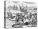 Etching of Spanish Explorers and Indigenous People-Bertrand-Premier Image Canvas