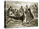 Ethelred the Unready Embarking for Normandy, Illustration 'Hutchinson's Story of British Nation'-Ernest Prater-Premier Image Canvas