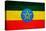 Ethiopia Flag Design with Wood Patterning - Flags of the World Series-Philippe Hugonnard-Stretched Canvas