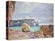 Etretat, Beach and Falaise D'Aval, 1884-Claude Monet-Premier Image Canvas