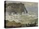 Etretat, mer agitée-Claude Monet-Premier Image Canvas
