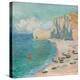 Étretat: the Beach and the Falaise D'amont, 1885 (Oil on Canvas)-Claude Monet-Premier Image Canvas