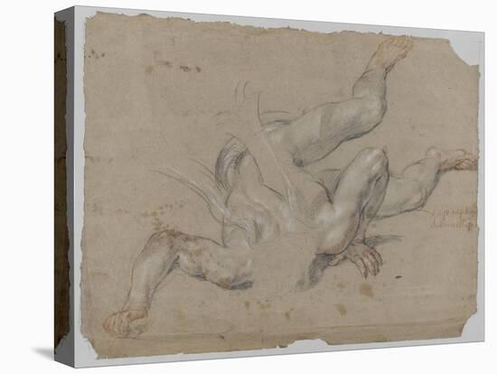 Etude de démon d'après le "saint Michel terrassant le dragon" de Raphaël-Pierre Mignard-Premier Image Canvas