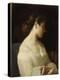 Etude de jeune fille dit la jeune grecque-Hippolyte Flandrin-Premier Image Canvas