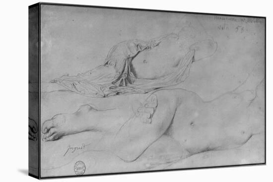 Etude pour l'Odalisque à l'esclave-Jean-Auguste-Dominique Ingres-Premier Image Canvas