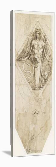 Etude pour le sceau de l'Accademia del Disegno avec la figure d'Artémis-Benvenuto Cellini-Premier Image Canvas