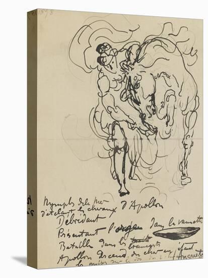 Etude pour une nymphe débridant l'un des chevaux d'Apollon-Louis Anquetin-Premier Image Canvas