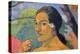 Eu Haere Ia Oe (Woman Holding a Fruit. Where are You Going), 1893-Paul Gauguin-Premier Image Canvas