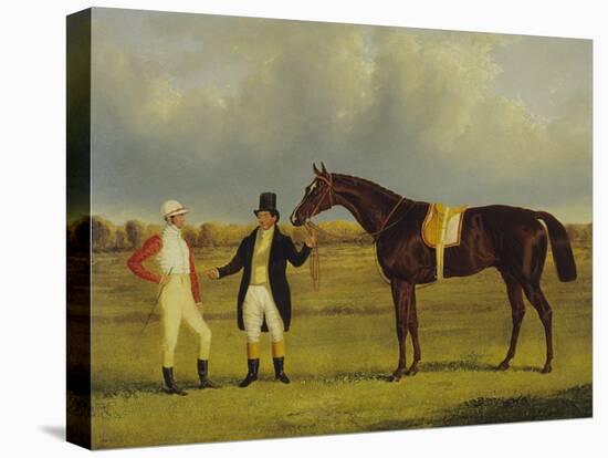'Euclid' with His Jockey Conolly and Trainer Pettit-John Frederick Herring I-Premier Image Canvas